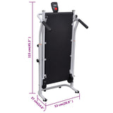 Mini Treadmill Folding 93 x 36 cm Black 90884