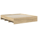 Bed Frame Sonoma Oak 180 x 200 cm Engineered Wood 3408825