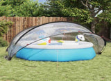 Pool Dome Folding Manual Transparent 336 x 322 x 160 cm PVC 42001104