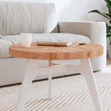 Table Top 60x4 cm Round Solid Wood Beech 355944