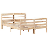 Bed Frame with Headboard without Mattress 140x190 cm 3306676