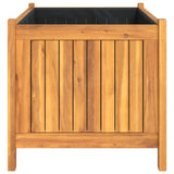 Garden Planter with Liner 80x42x40 cm Solid Wood Acacia 366435