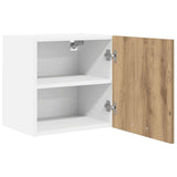 Hanging Cabinet 2 pcs Artisan Oak and White 40 x 31 x 40 cm 884145
