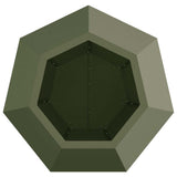 Planter Olive Green 50 x 50 x 40 cm Steel 884058