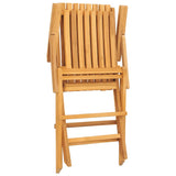 Folding Garden Chair Set of 2 Teak Solid teak wood Standard 362758