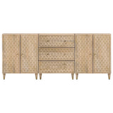 Side Cabinets 3 pcs 60x33x75 cm Solid Wood Mango 3206308
