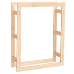 ZNTS Firewood Rack 80x25x100 cm Solid Wood Pine 822417