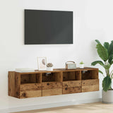 TV Wall Cabinets 2 pcs Old Wood 60 x 30 x 30 cm Engineered Wood 882923