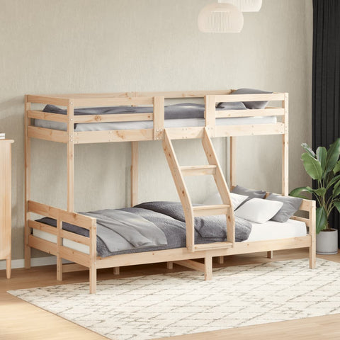 Bunk Bed without Mattress 80x200/120x200 cm Solid Wood 3207161