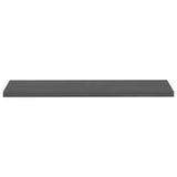 Floating Wall Shelves 2 pcs High Gloss Grey 120x23.5x3.8 cm MDF 323800