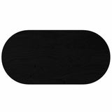 Table Top Dark Brown 120x60x4 cm Solid Wood Oak Oval 4009083