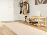 Rug Runner MARSA Cream 100 x 400 cm Polyester and PVC 42023066