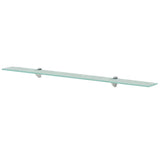 Floating Shelves 2 pcs Glass 100x20 cm 8 mm 3051525