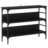 Console Table Black oak 100 x 32 x 75 cm Engineered wood 883555