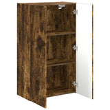 TV Wall Cabinet Smoked Oak 59.5 x 31 x 100 cm Engineered Wood 892374