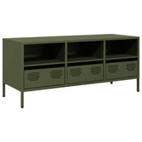 TV Cabinet Olive Green 101.5x39x43.5 cm Cold-rolled Steel 851326