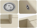 Sink Beige 620 x 500 mm 80% Quartz and 20% Resin 42028398