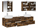 Bathroom Furniture Set 5 pcs Smoked Oak 3406875