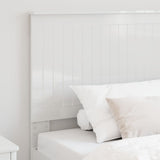 Headboard with Headboard Gloss White 100 cm Engineered wood 887796