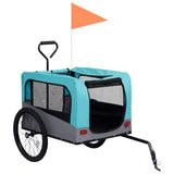 2-in-1 Pet Bike Trailer & Jogging Stroller Blue and Grey 92441