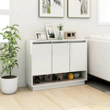 Sideboard White 97x31x75 cm Engineered Wood 809530