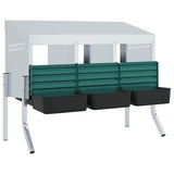 Chicken Nesting Box 4 Compartments with Legs Galvanised Steel 4104897
