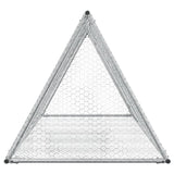 Rabbit Hutch Silver 200x105x91 cm Galvanised Steel 3281530