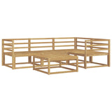Outdoor Sofa Set 5 pcs White 79 x 79 x 37 cm Solid Acacia Wood 3386393