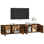 Wall-mounted TV Cabinets 2 pcs Smoked Oak 100x34.5x40 cm 3188371