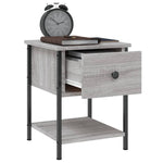 ZNTS Bedside Tables 2 pcs Grey Sonoma 34x35.5x45 cm Engineered Wood 825860