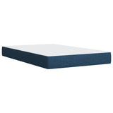 Box Spring Bed with Mattress Blue 120x200 cm Fabric 3285854