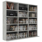 CD Cabinet Concrete Grey 100x23x89.5 cm Engineered Wood 801791