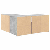 Corner Cabinet Concrete Grey 160x40x45 cm Engineered Wood 3307822