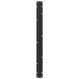 Dining Table Legs U-Shaped 2 pcs Black 100x cm Steel 4013196