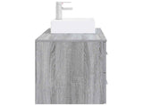 Bathroom Furniture Set 2 pcs Grey Sonoma Engineered Wood 3403973
