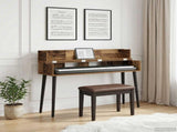 Studio Desk Old Wood 130 x 40 x 19.5 cm Engineered Wood 8006682