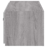 TV Wall Cabinet with LED Lights Grey Sonoma 100x35x31 cm 837300