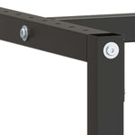 Work Bench Frame Matte Black and Matte Red 220x57x79 cm Metal 151458