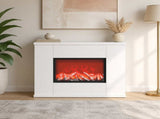 Electric Fireplace White 47 x 18 x 48 cm Engineered wood 8021063