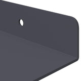 Floating Shelf 4 pcs Anthracite 80 x 18 x 2.5 cm Steel 8004037