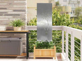 Garden Privacy Screen Silver 32 x 140 cm Stainless steel 876235