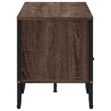 TV Cabinet Brown Oak 122x34x41 cm Engineered Wood 848583