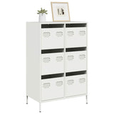 Highboard White 68x39x101,5 cm Steel 851225