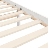 Bed Frame without Mattress White 140x200 cm Solid Wood 3194052