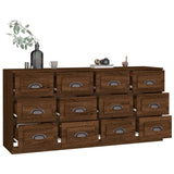 Sideboards 2 pcs Brown Oak Engineered Wood 3185286