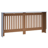 Radiator Cover 2 pcs Grey 172 x 19 x 81.5cm Engineered Wood 3403234