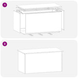 Garden Storage Cushion Box Steel 100 x 50.5 x 50 cm 220 874563