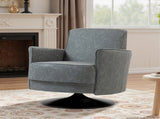 Upholstered Swivel Accent Chair with Thick Padding, Grey T3398P554105