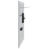 Tool Wall Panel 2 pcs Grey 100 x 1 x 80 cm 4103483