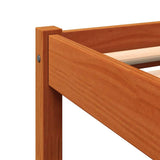 Bed Frame without Mattress Wax Brown 140x200 cm Solid Wood Pine 844857